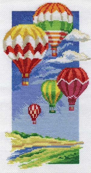 Набор для вышивания "PANNA" PR-0531 "Воздушные шары" 16.5 х 30 см