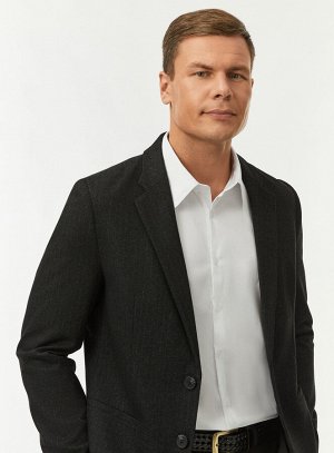Пиджак приталенный в меловую полоску