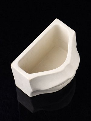 Фигурное кашпо для цветов «Губы», 115 мл, 10x18x7 см, гипс, белое