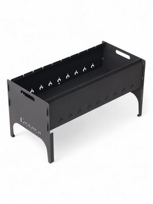 Мангал разборный «Булава» макси, 60x30x32 см, толщина металла 2 мм, с сумкой.