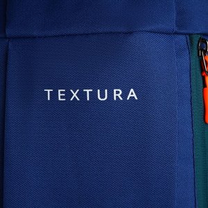 Рюкзак спортивный TEXTURA, на молнии, с карманом, синий