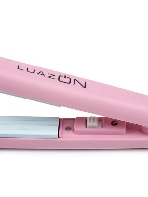 Щипцы-гофре Luazon LW-26, мини, 25 Вт, керамическое покрытие, 65x15 мм, до 160 °C, розовые