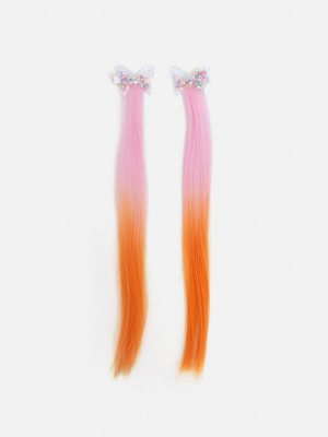 Набор из 2 заколок для волос дет. Saja цветной