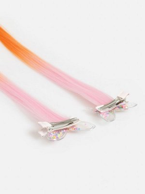 Набор из 2 заколок для волос дет. Saja цветной