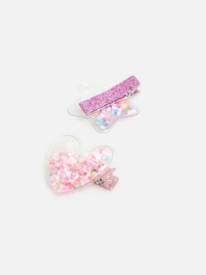 Набор из 2 заколок для волос дет. Toby цветной