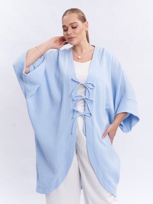 Кардиган фактурный KA01401BLU15