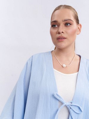 Кардиган фактурный KA01401BLU15