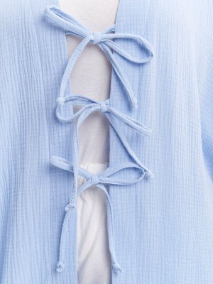 Кардиган фактурный KA01401BLU15