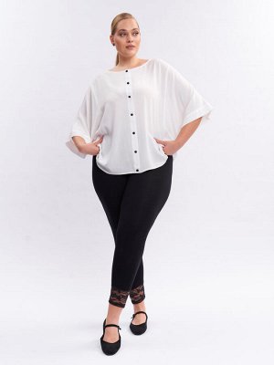 Леггинсы с кружевом TLL12939BLK01