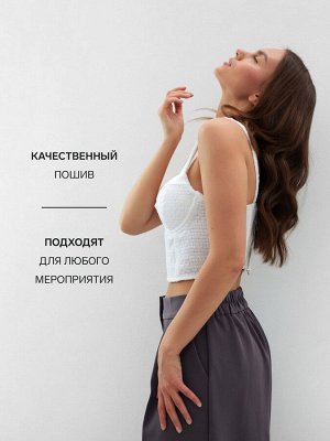 Корсет женский твидовый MIST, белый