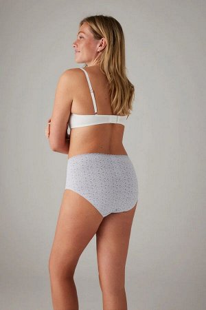19025 High waist Трусы высокие 2 шт. в упаковке св. Голубой + васильковый