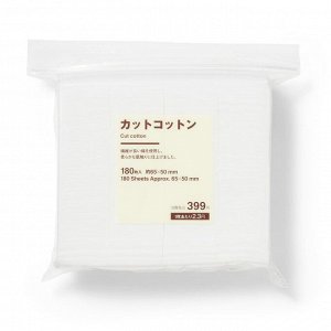 MUJI Cut Cotton - прямоугольные ватные диски из чистого хлопка