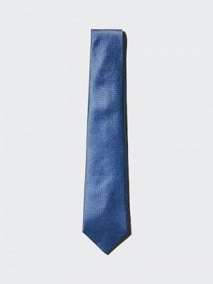 UNIQLO - шелковый галстук в мелкую точку - 63 BLUE