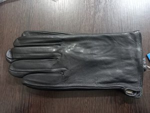 Перчатки мужские кожаные цвет Черный
