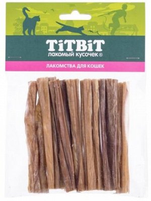 Titbit Лакомство для кошек Кишки говяжьи мягкая упаковка 32гр
