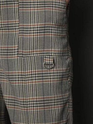 Клетчатые брюки Bootcut legging с накладными карманами