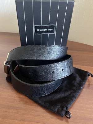 Ремень мужской Ermenegildo Zegna Италия оригинал (натуральная кожа)