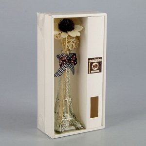 Набор подарочный"Эйфелева башня"(ваза,2 палочки с шариками,декор,аромамасло 30 мл), шоколад