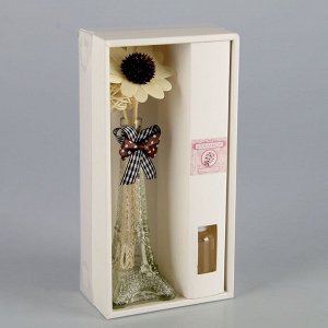 Набор подарочный"Эйфелева башня"(ваза,2 палочки с шариками,декор,аромамасло 30 мл), сакура