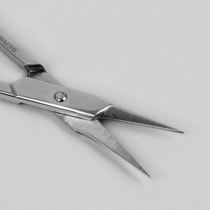 Ножницы маникюрные, для кутикулы, прямые, узкие, 9,5 см, цвет серебристый, B-117-S-SH