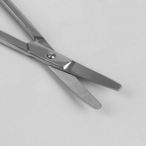 Ножницы маникюрные, безопасные, загнутые, 9 см, цвет серебристый, В-2105-S-SH