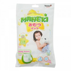 Подгузники-трусики Maneki размер L 9-14кг 2 штуки
