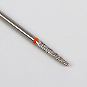 Фреза твердосплавная для маникюра «Игла», спирально-поперечная, мелкая нарезка, 2,3 - 15 мм