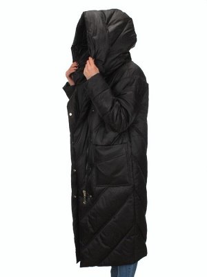 21-381 BLACK Пальто зимнее женское (200 гр. тинсулейт)