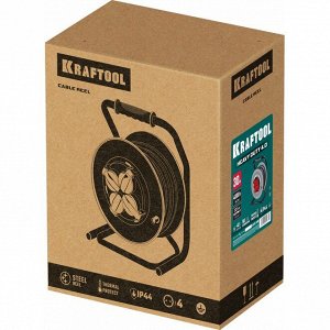 Силовой удлинитель на стальной катушке