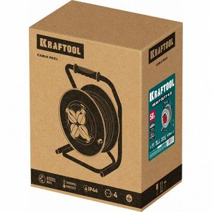 Силовой удлинитель на стальной катушке