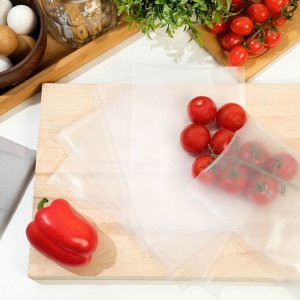 Набор пакетов для вакууматора, рифленые, 50 шт., 17x25 см