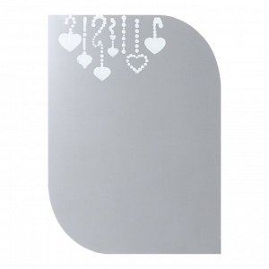 Зеркало «Сердечки», с пескоструйной графикой, настенное, 45?61 см