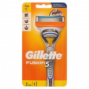 Станок бритвенный Gillette Fusion + 2 картриджа