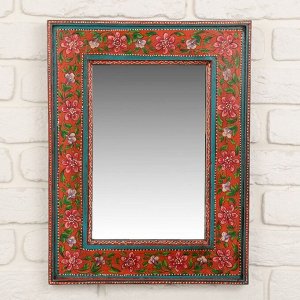 Зеркало "Красные цветы"