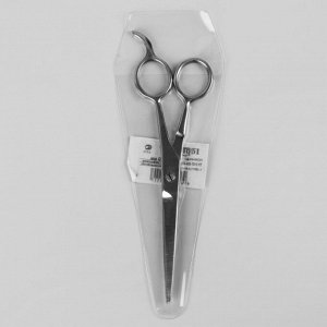 Ножницы парикмахерские, с упором, лезвие — 7 см, цвет серебряный