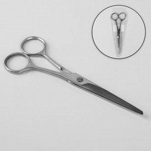 Ножницы парикмахерские, лезвие — 6,7 см, цвет серебряный