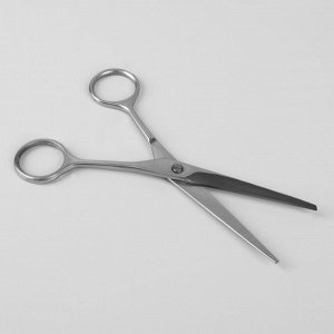 Ножницы парикмахерские, лезвие — 6,7 см, цвет серебряный