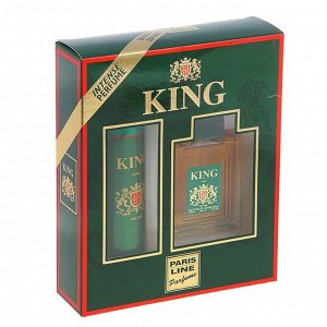 Подарочный набор для мужчин: туалетная вода King, 100 мл + дезодорант, 150 мл