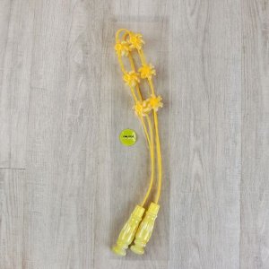 Массажёр-лента для спины, 6 звеньев, с шипами, 98 ? 5 ? 4 см, цвет жёлтый