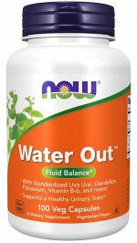 Water Out, NOW Foods, 100 растительных капсул
