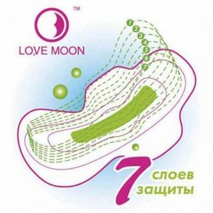 Гигиенические анионовые прокладки Love Moon Minus Ion 10 шт.уп