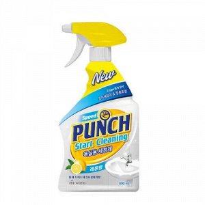 Чистящее средство "Speed Punch start cleaning" для ванной комнаты и туалета (быстрого действия с ароматом лимона) 800 мл