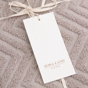Полотенце махровое SL HOME: Geometry «Саббиа», 50x90 см, коричневое