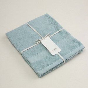Полотенце махровое SL HOME: Classic «Аззура», 50x90 см, хлопок 100%, бирюзовое
