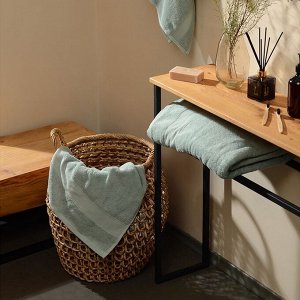 Полотенце махровое SL HOME: Classic «Аззура», 50x90 см, хлопок 100%, бирюзовое