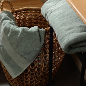 Полотенце махровое SL HOME: Classic «Аззура», 50x90 см, хлопок 100%, бирюзовое
