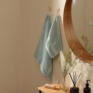 Полотенце махровое SL HOME: Classic «Аззура», 50x90 см, хлопок 100%, бирюзовое