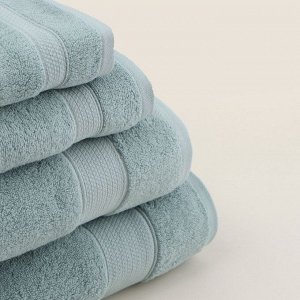 Полотенце махровое SL HOME: Classic «Аззура», 50x90 см, хлопок 100%, бирюзовое