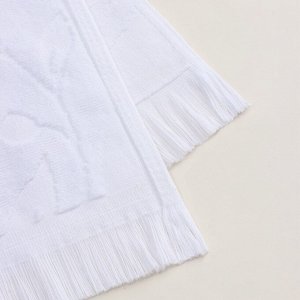 Полотенце махровое SL HOME: Boho «Блан де Блан» 50x90 см, хлопок 100%, белое