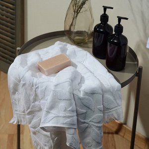 Полотенце махровое SL HOME: Boho «Блан де Блан» 50x90 см, хлопок 100%, белое